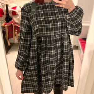 Target plaid empire waist babydoll dress